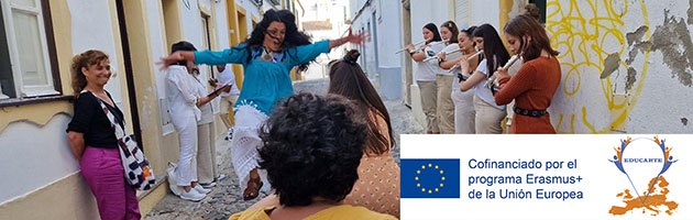 EducArte en Identidad Europea: performance en la judería de Évora (Portugal)